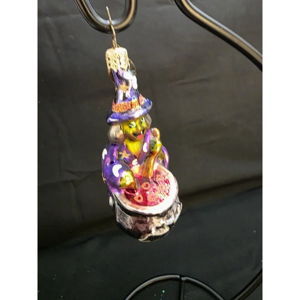 VTG 2001 Radko What's Brewing 01-848-0 Little Gem Witch Cauldron Ornament